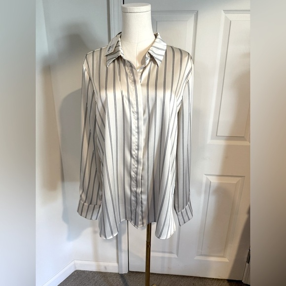 Striped Button-Up Blouse - Picture 8 of 13